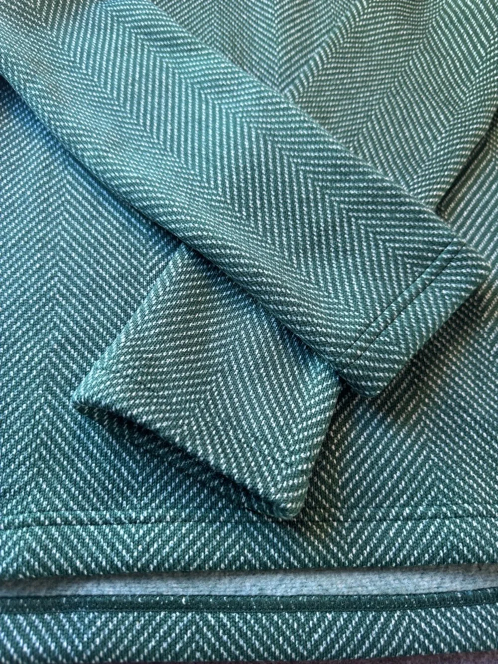 J. Crew Funnel Neck Herringbone Pullover